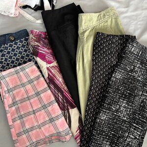 HUGE LOT of 7 Skirts RESELLER'S Bundle Banana Republic LOFT Calvin Klein Asst SZ